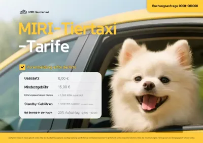 Gelbe einfache Haustierwerbung