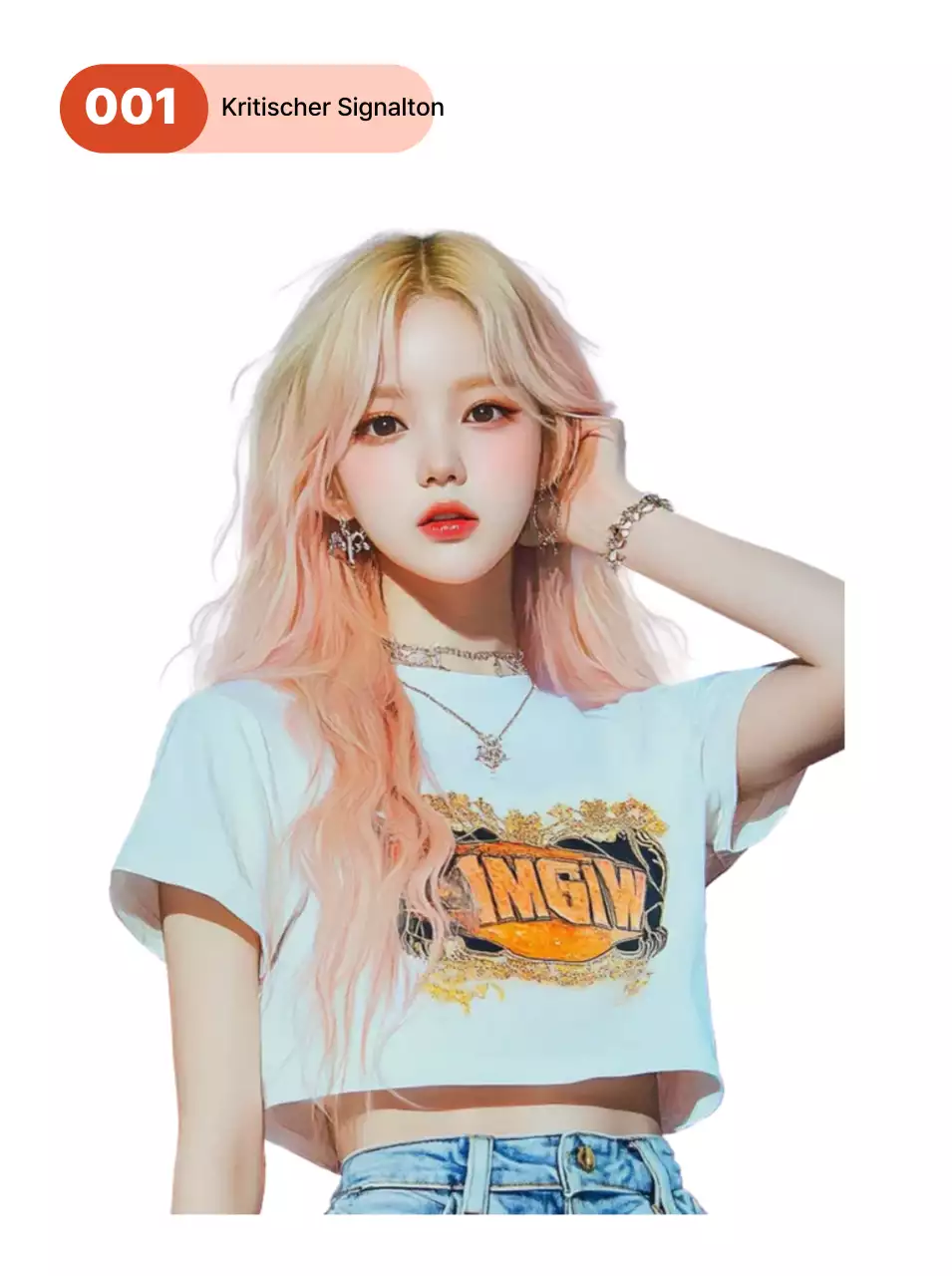 Pink Idol Aufkleber Tibutibu Siegel