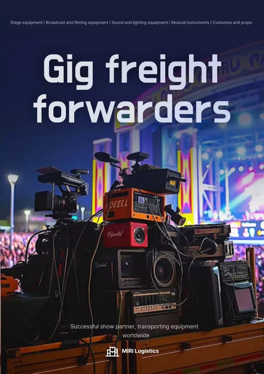 Quảng cáo Blue Modern Logistics