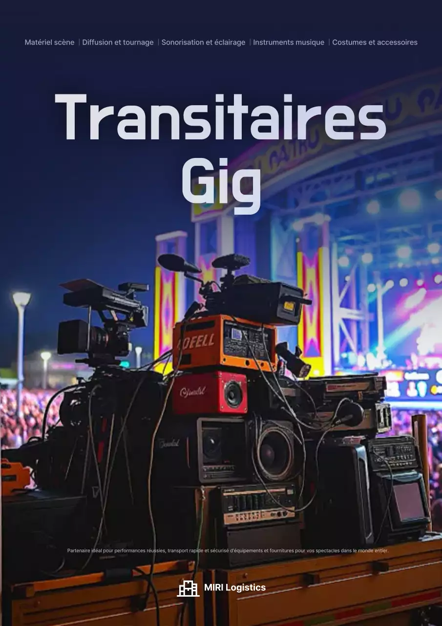 Publicité Blue Modern Logistics