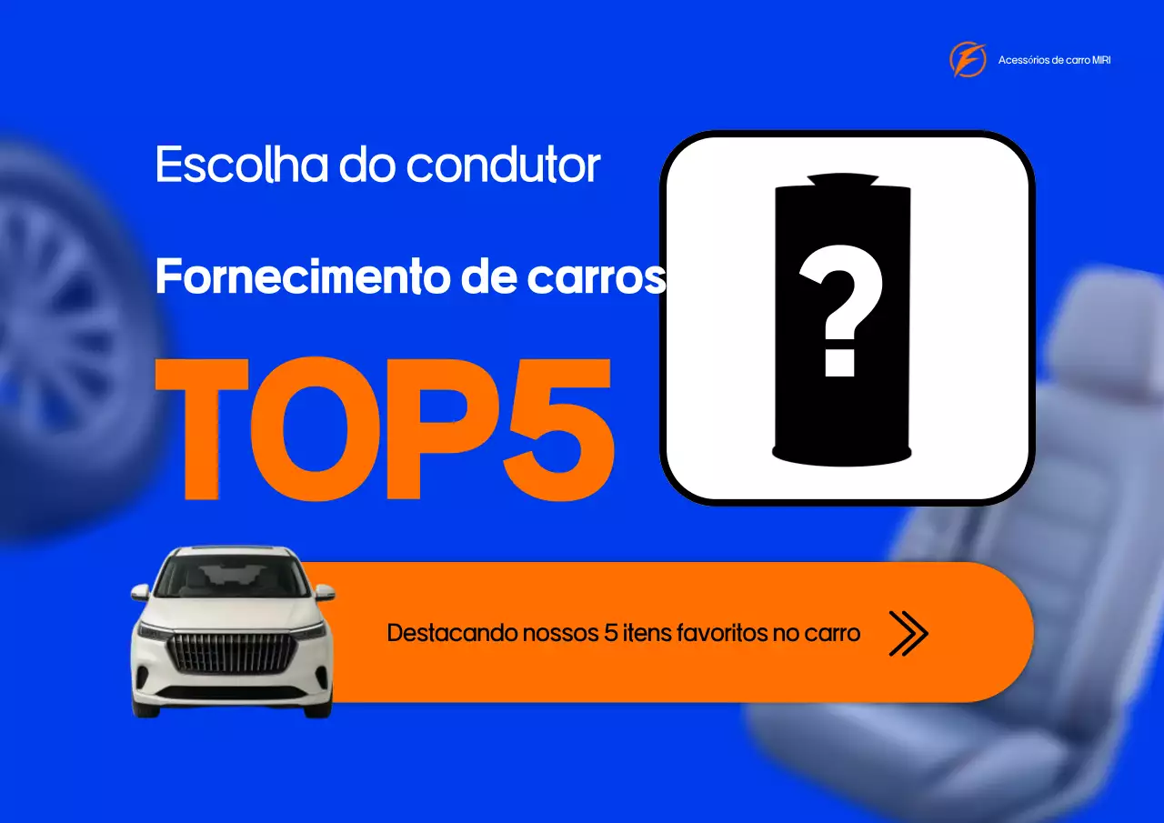Anúncio de acessórios para carros modernos azuis