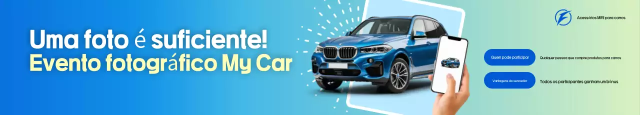Evento de carros modernos azul-celeste