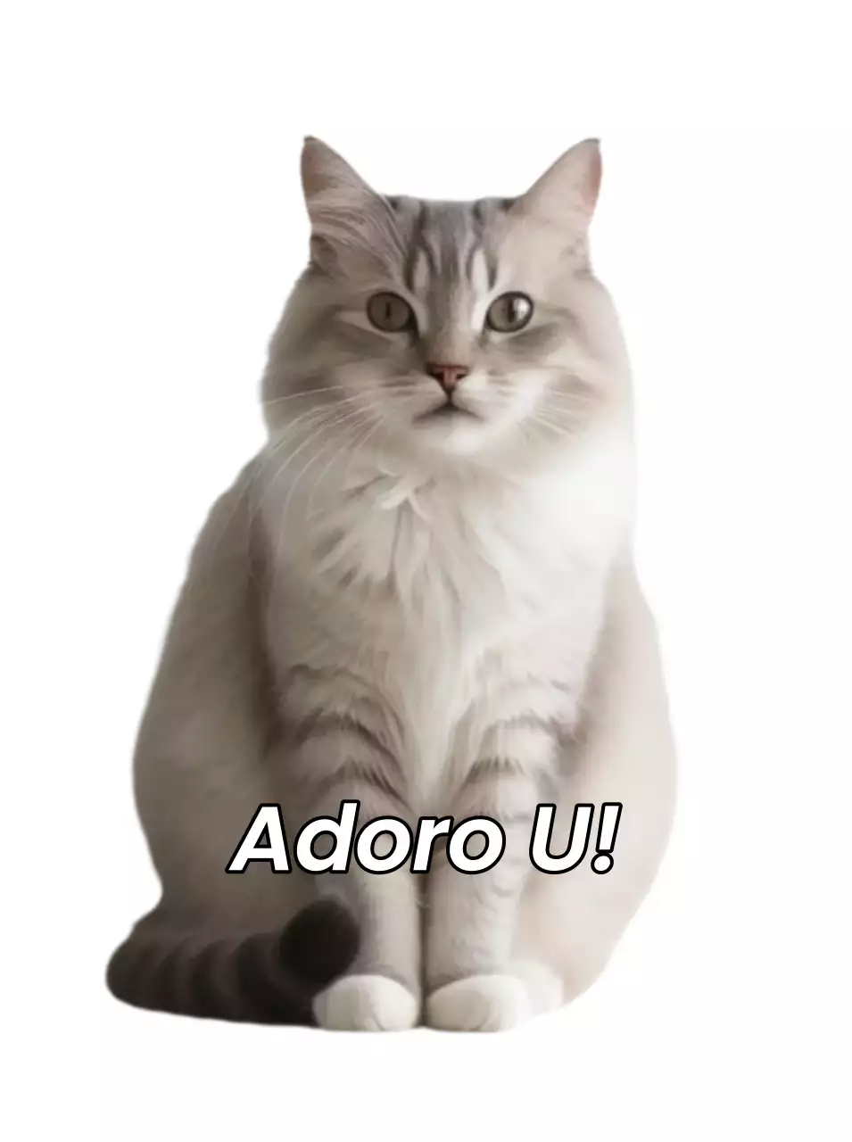 Meme de animal de estimação branco simples