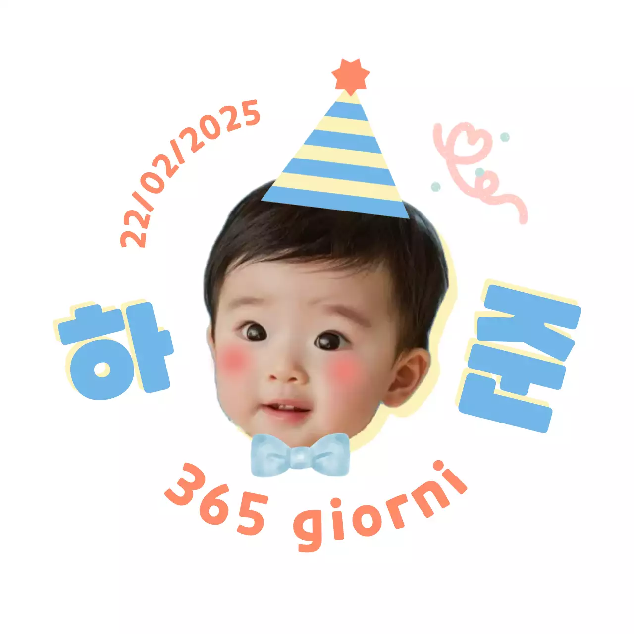 Invito per baby shower azzurro cielo