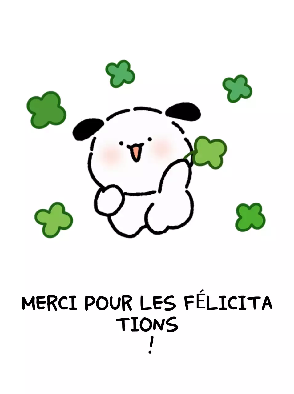 Félicitations pour le bébé vert