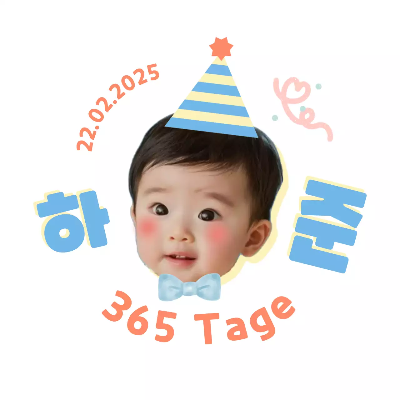 Himmelblaue Babypartyeinladung