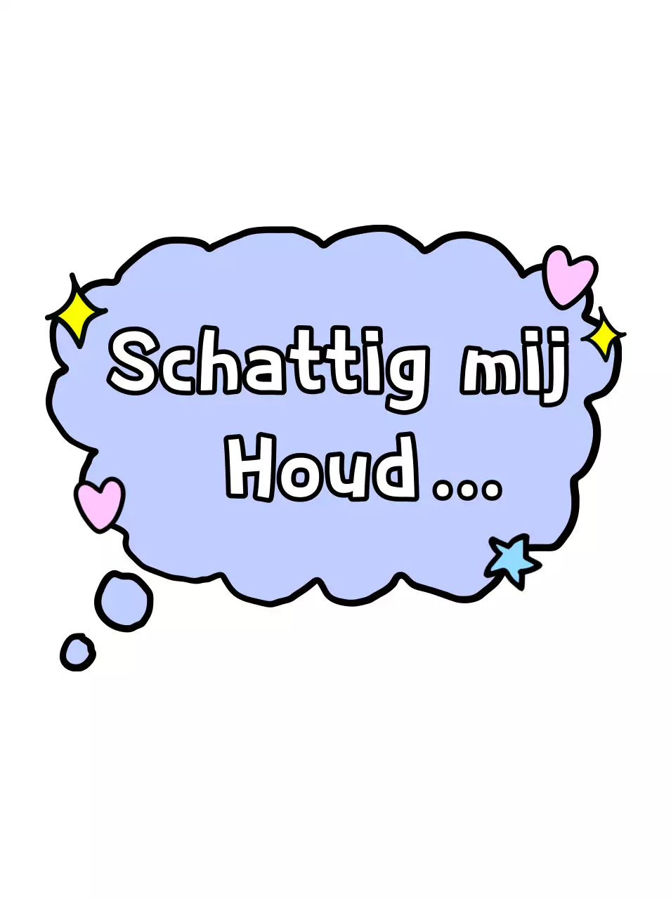 Paarse schattige cartoonstickers