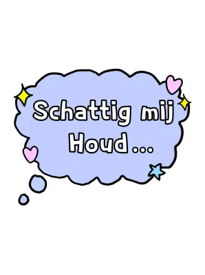 Paarse schattige cartoonstickers