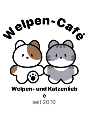 Schwarzes süßes Café-Logo