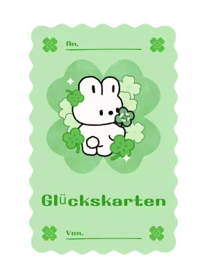 Grünes Baby Cartoon Viel Glück