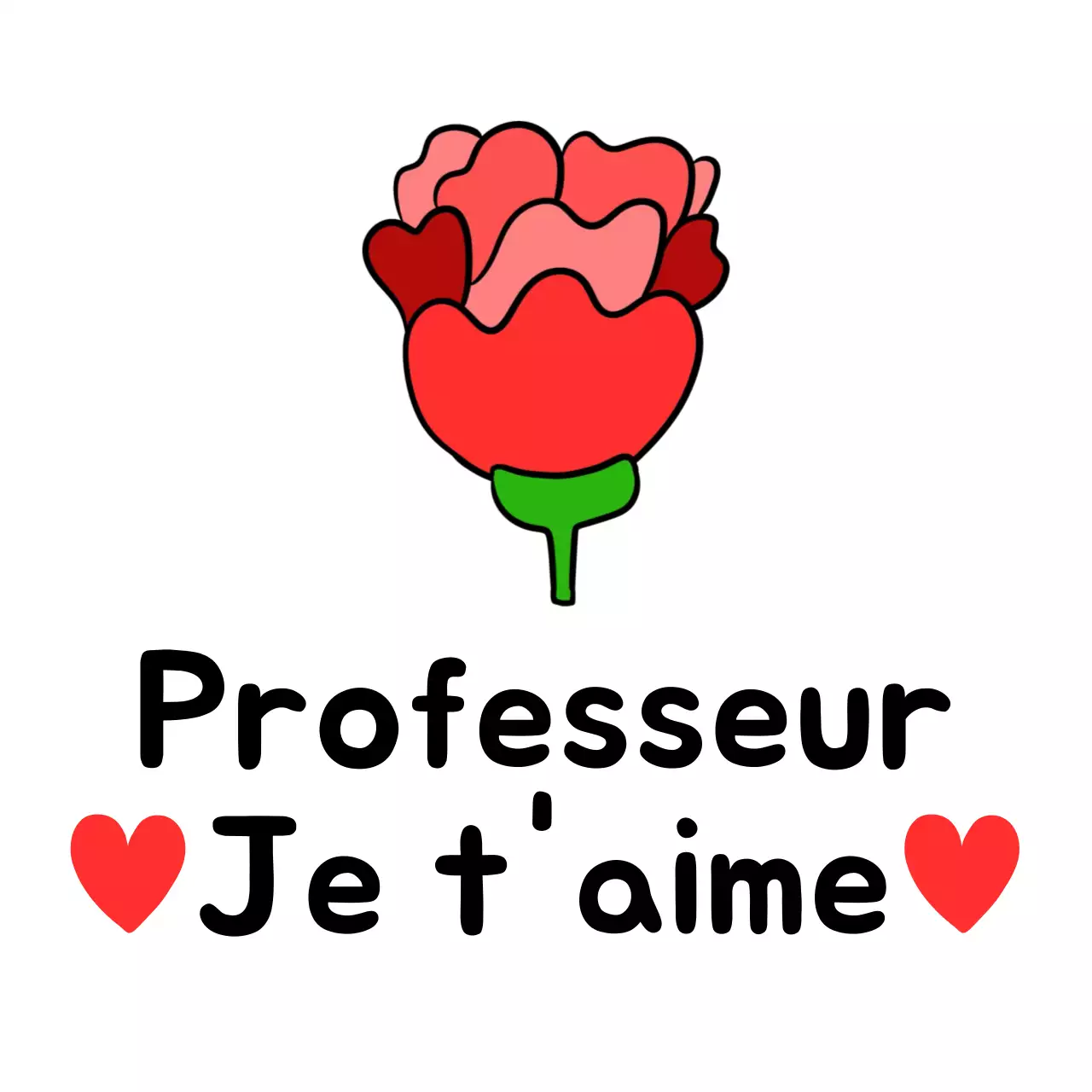 Célébration de la Journée des enseignants en rouge et simple