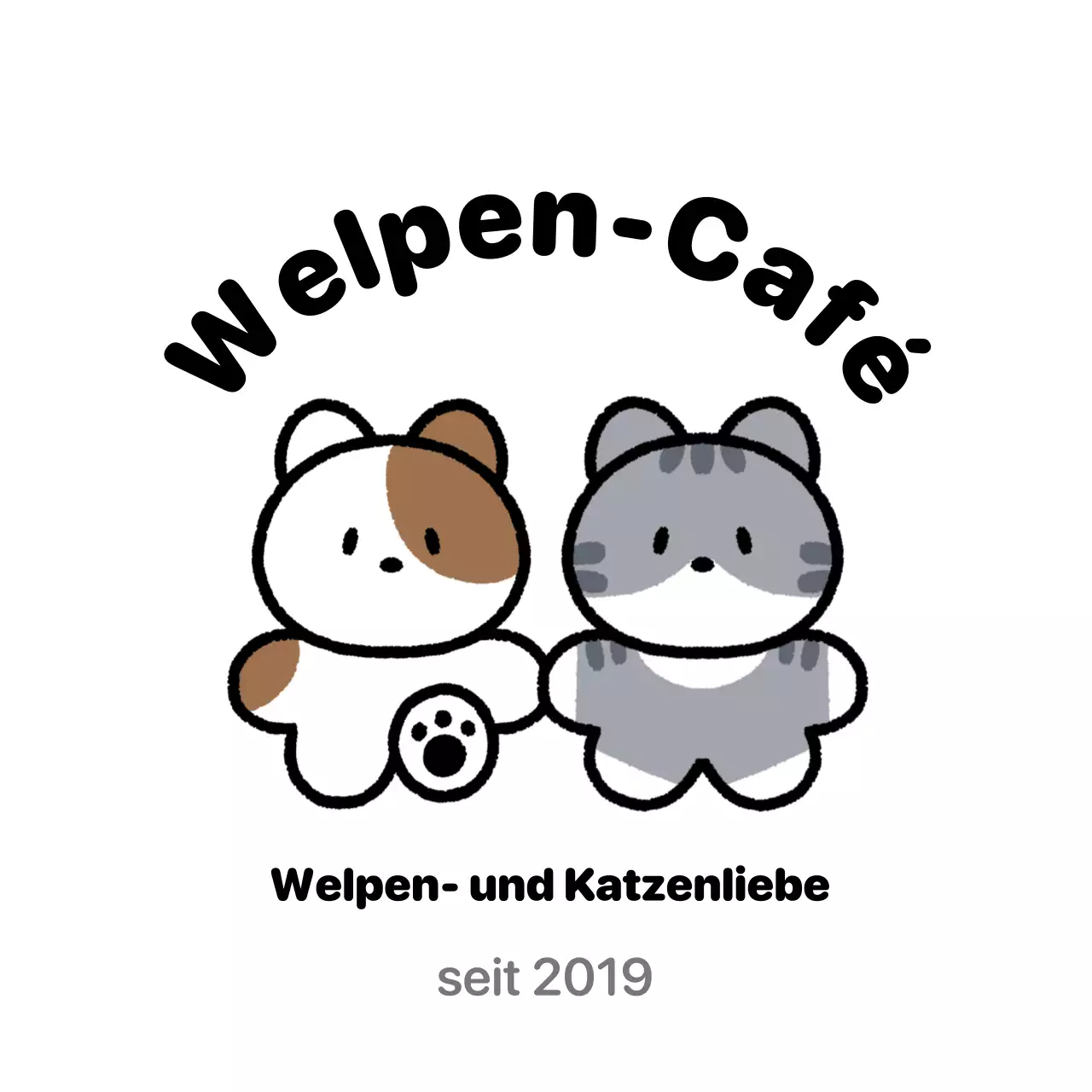 Schwarzes Baby-Café-Logo