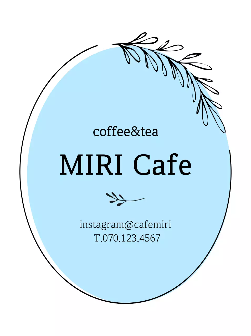 Promosi Kafe Biru Sederhana
