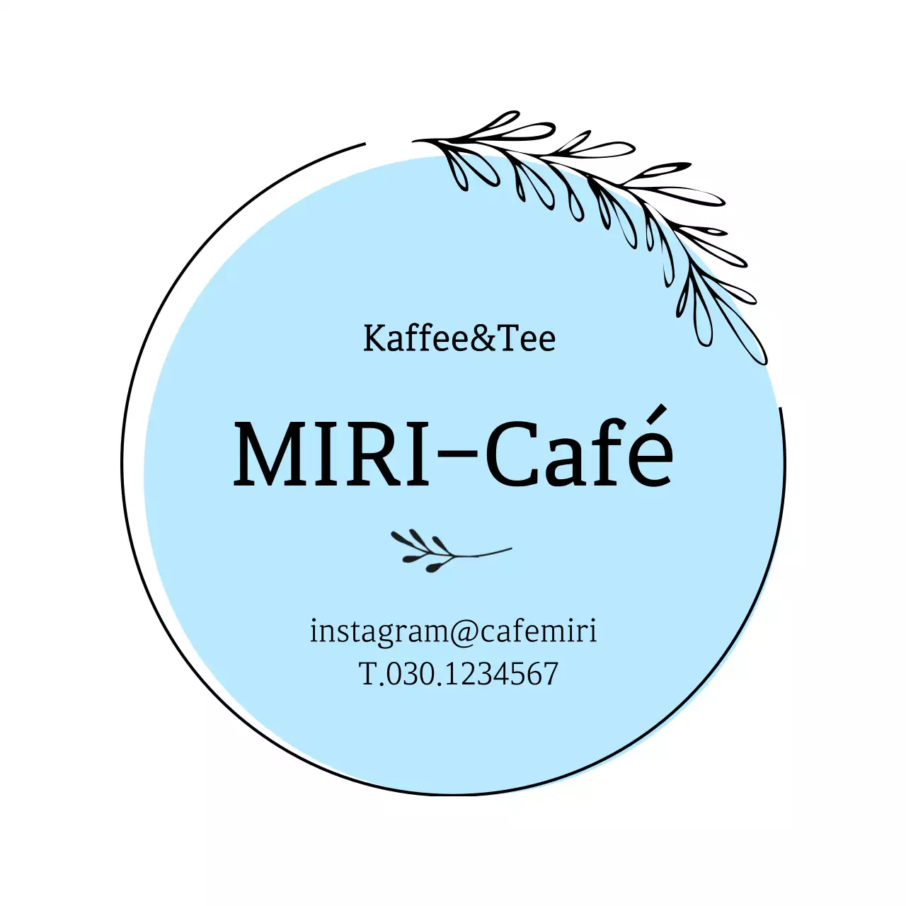 Sky Blue Simple Cafe-Aktion