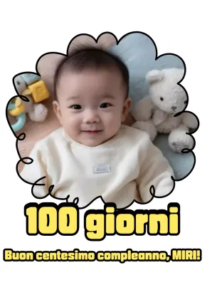 Festa di celebrazione del bambino azzurro Baekil