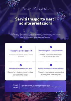 Promozione del servizio logistico Bora Modern