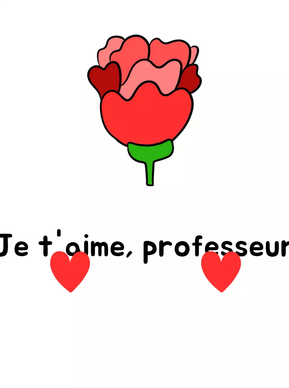 Célébration de la Journée des enseignants en rouge et simple