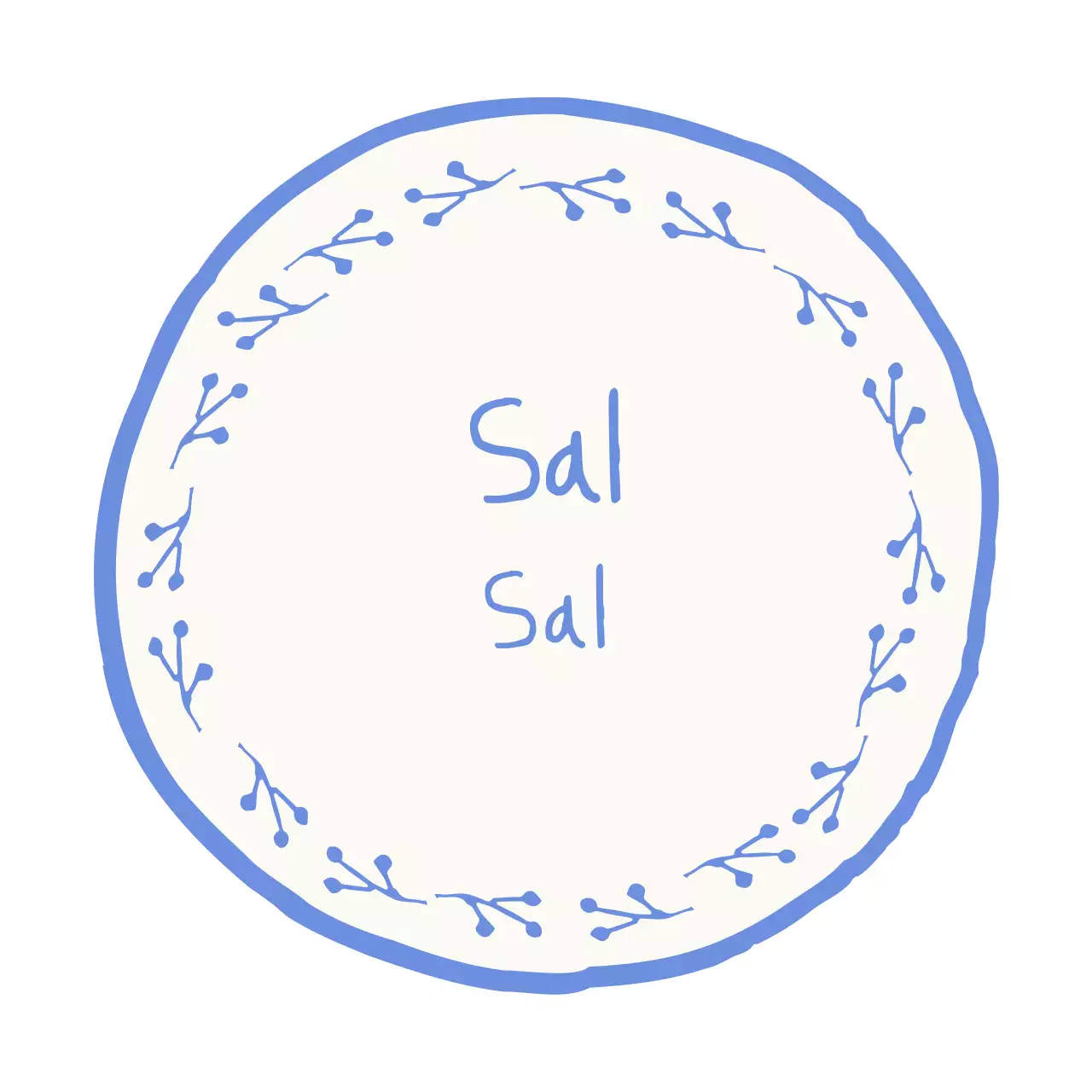 Frase simples de logotipo azul-celeste