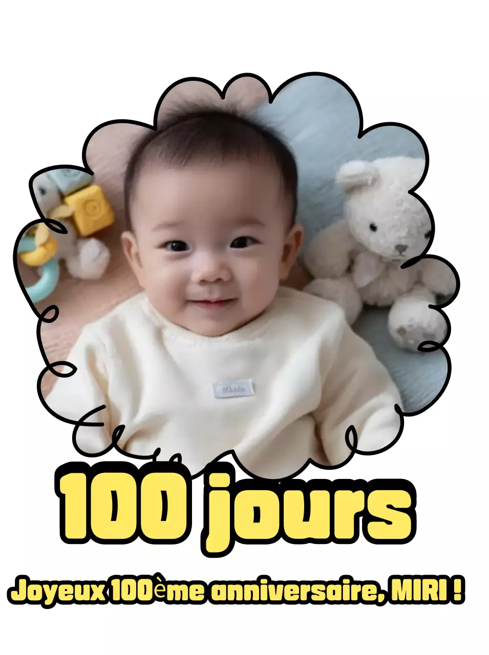 Festival de célébration du bébé bleu ciel Baekil