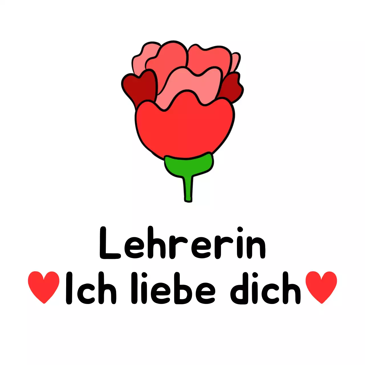 Rote einfache Feier zum Lehrertag