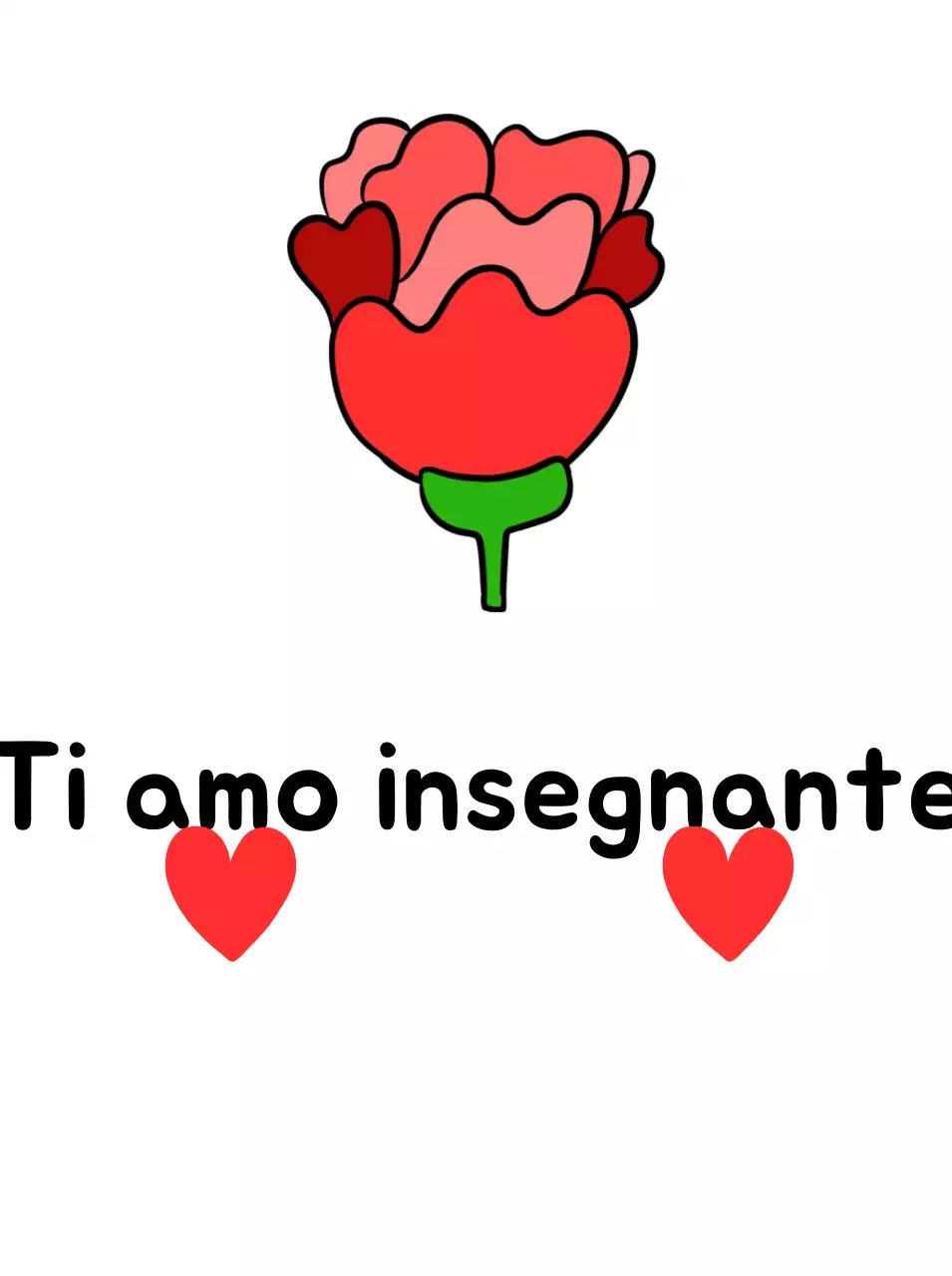 Celebrazione della giornata dell'insegnante semplice e rossa