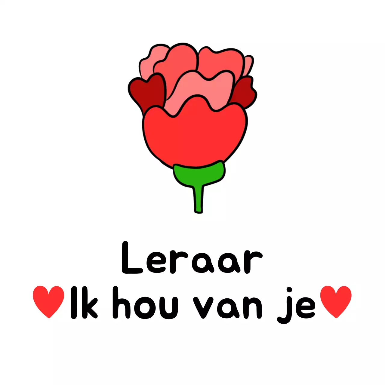 Rode Eenvoudige Lerarendagviering