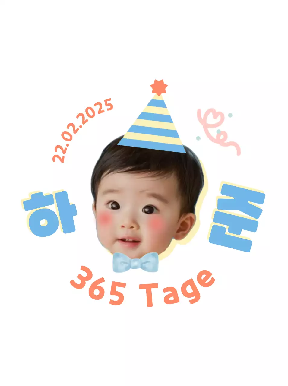 Blaue Babypartyeinladung