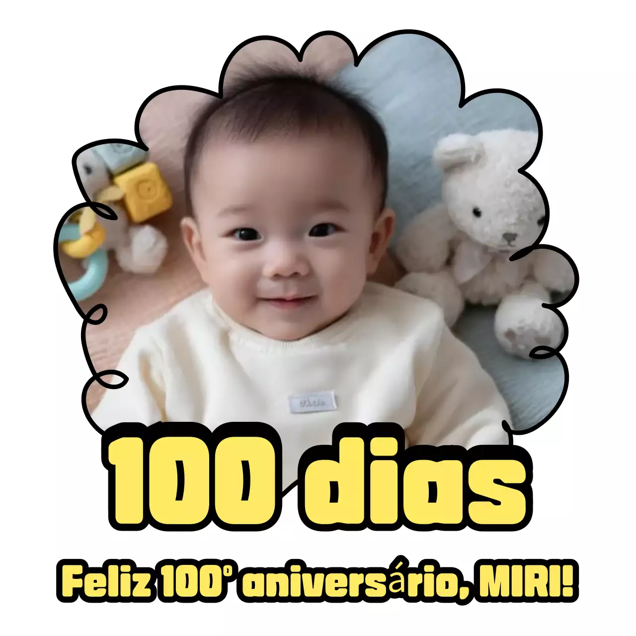 Comemoração do 100º dia do Yellow Baby