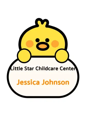 Label Nama Bayi Kuning untuk TK