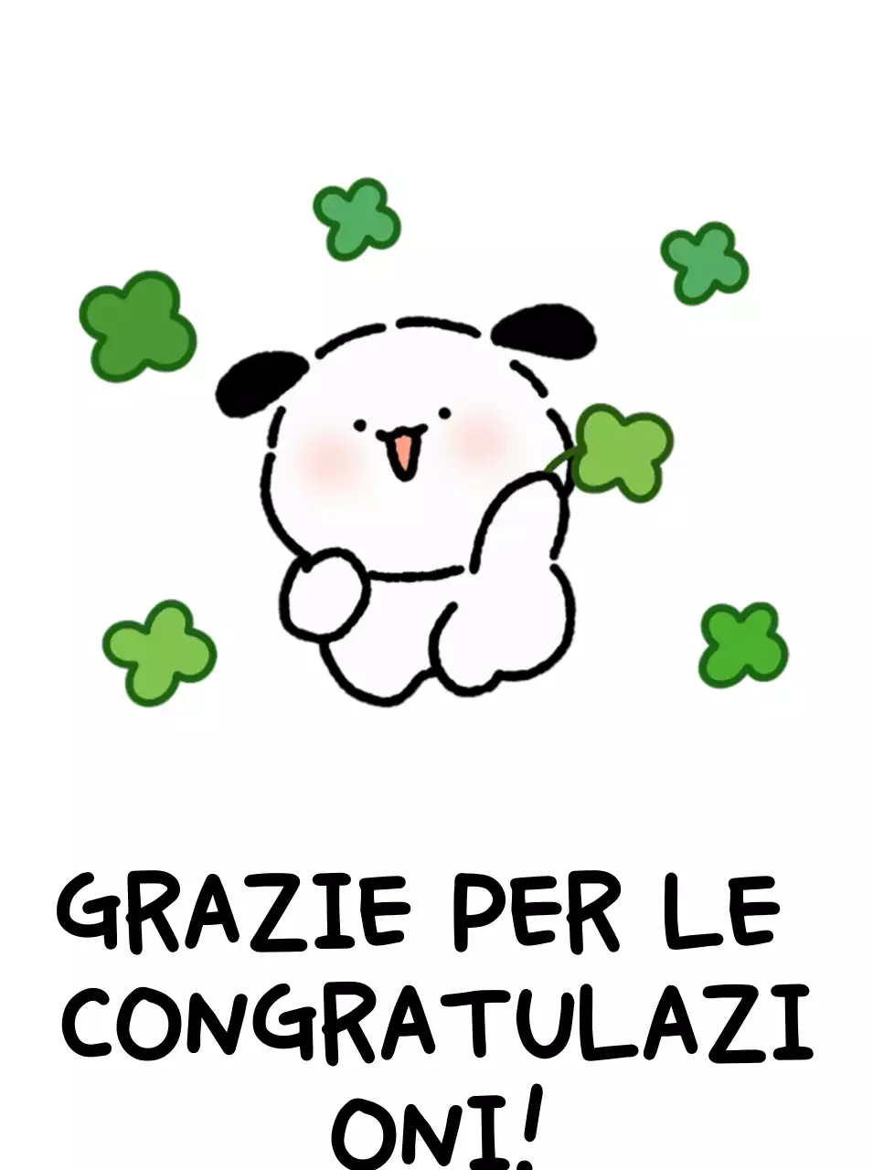Congratulazioni al bambino verde