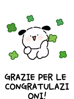 Congratulazioni al bambino verde