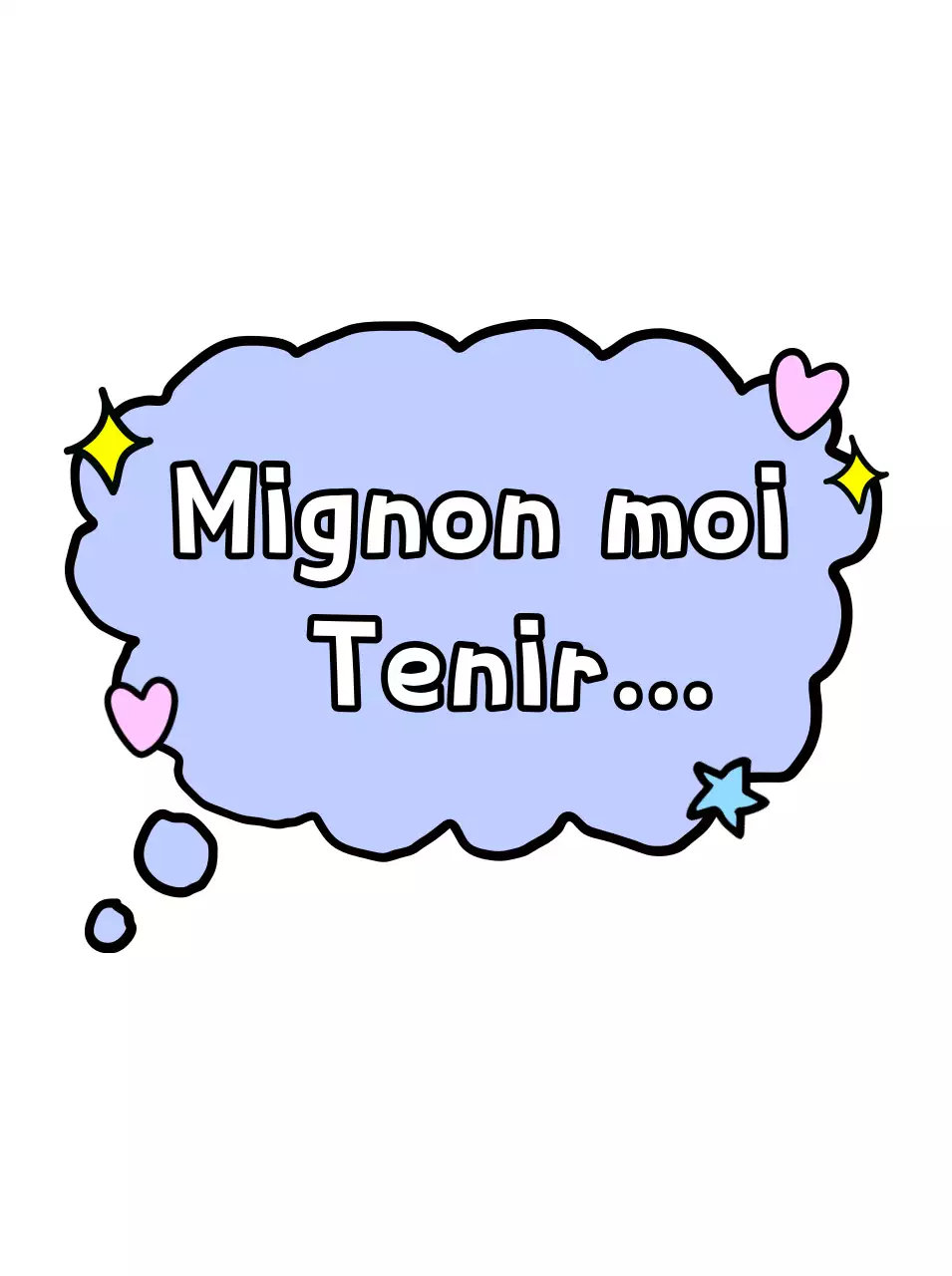 Autocollants de dessin animé mignons violets