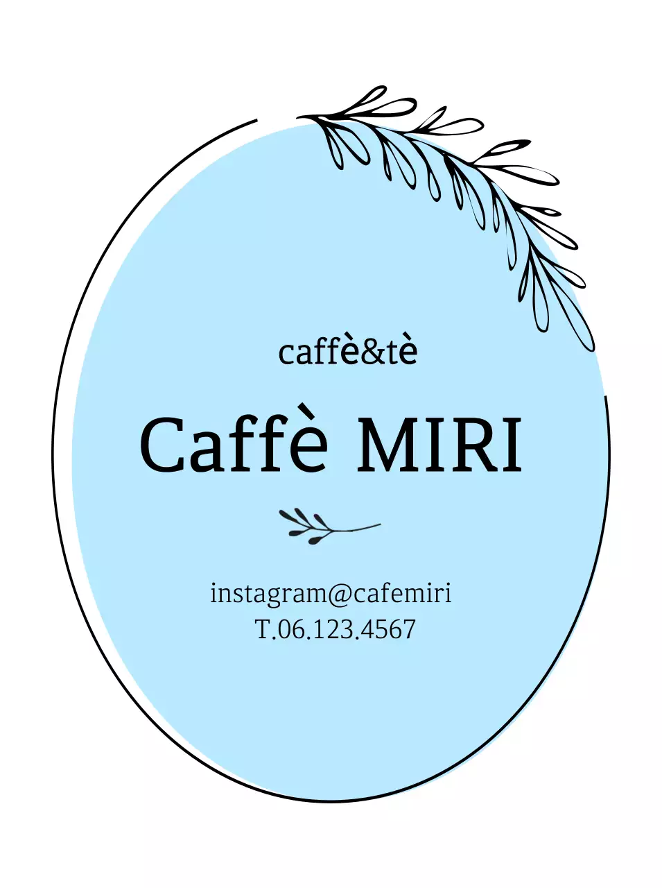 Promozione Blue Simple Cafe