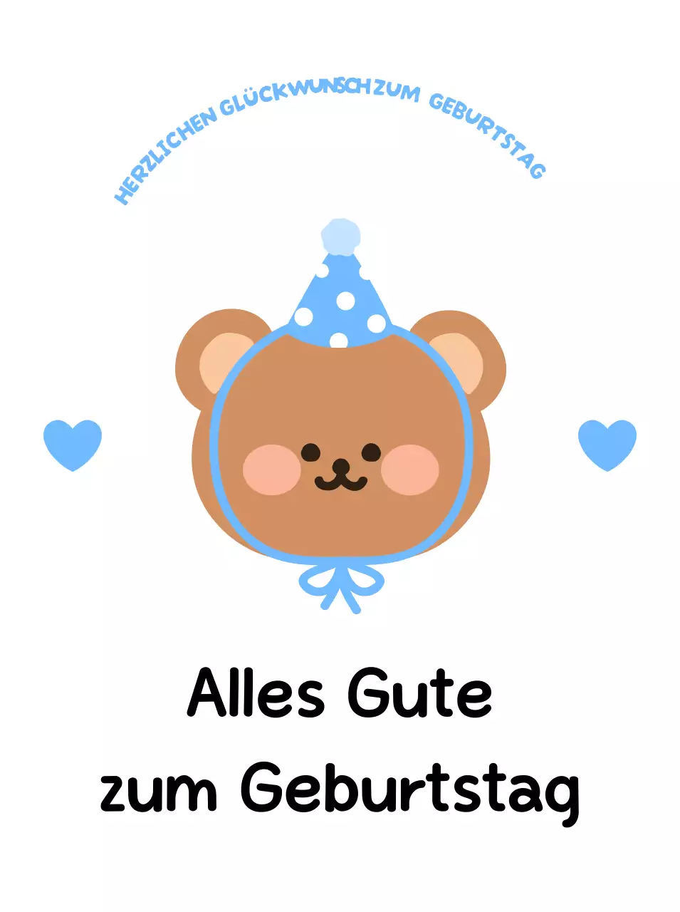 Himmelblaue Baby-Geburtstagsfeier