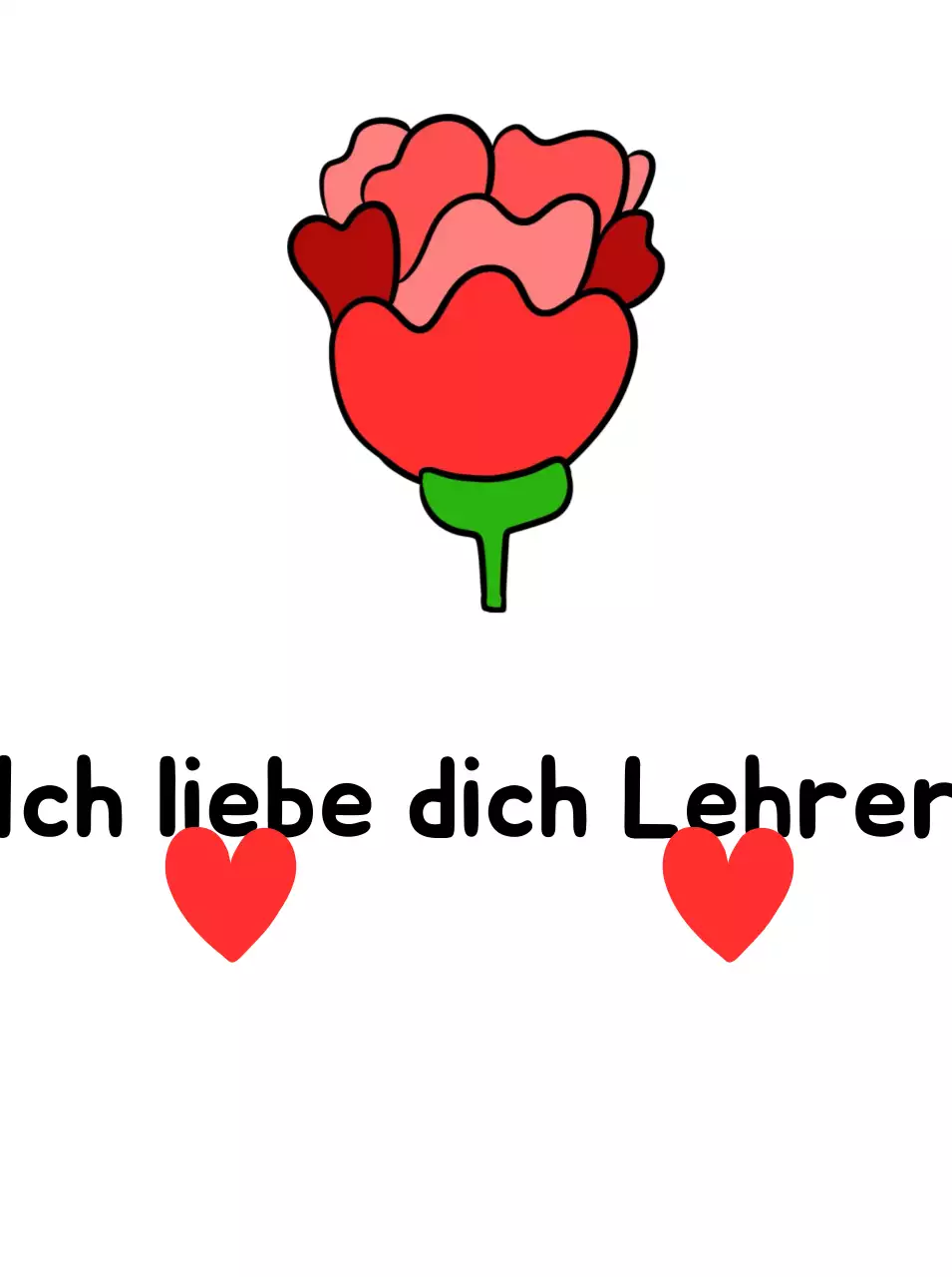 Rote einfache Feier zum Lehrertag