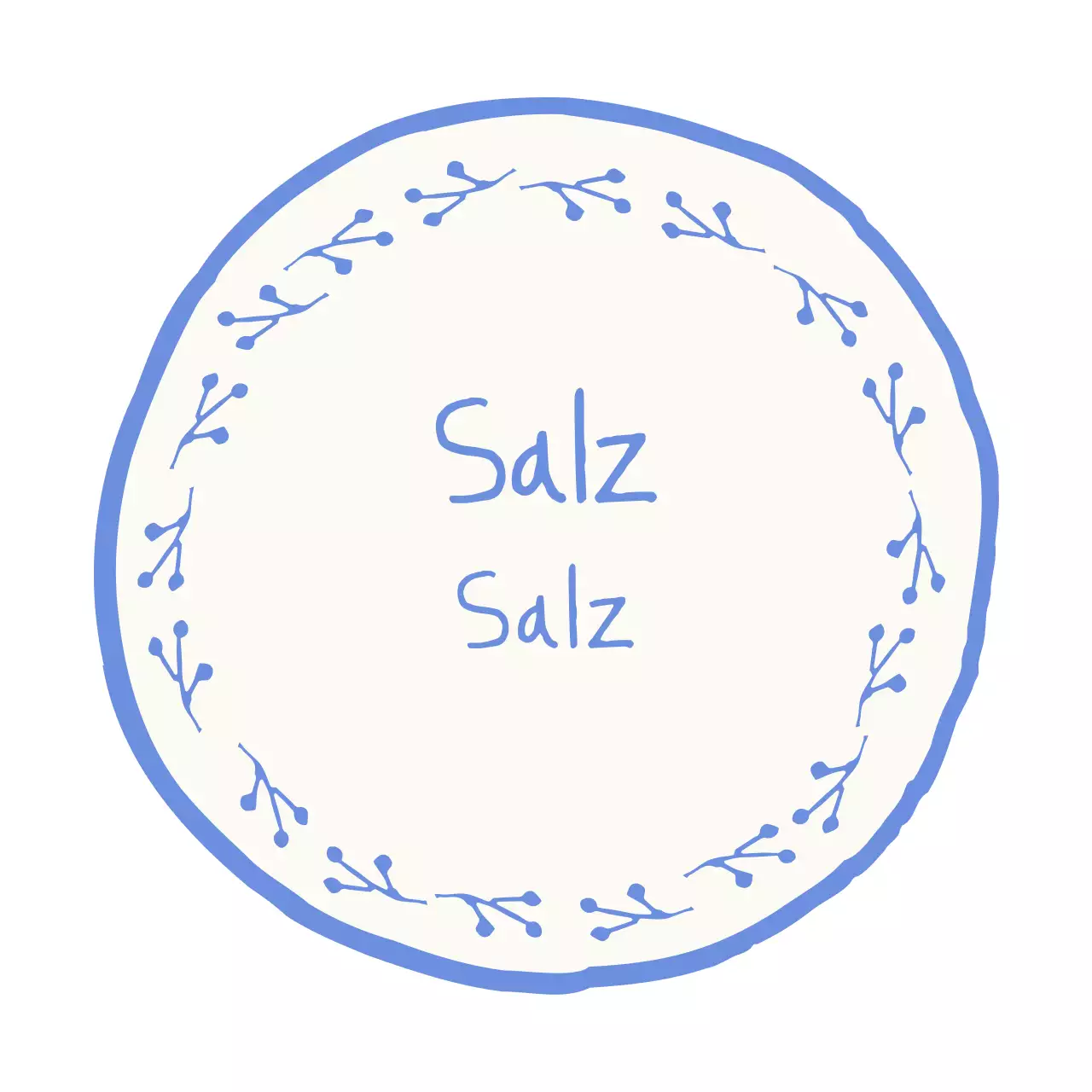 Himmelblauer einfacher Logosatz