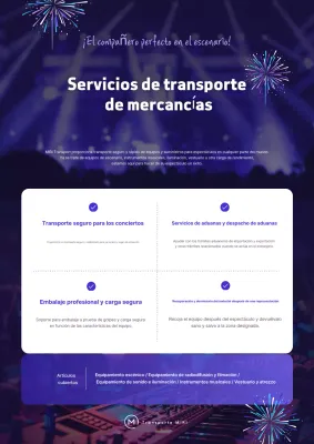 Promoción del servicio logístico moderno de Bora