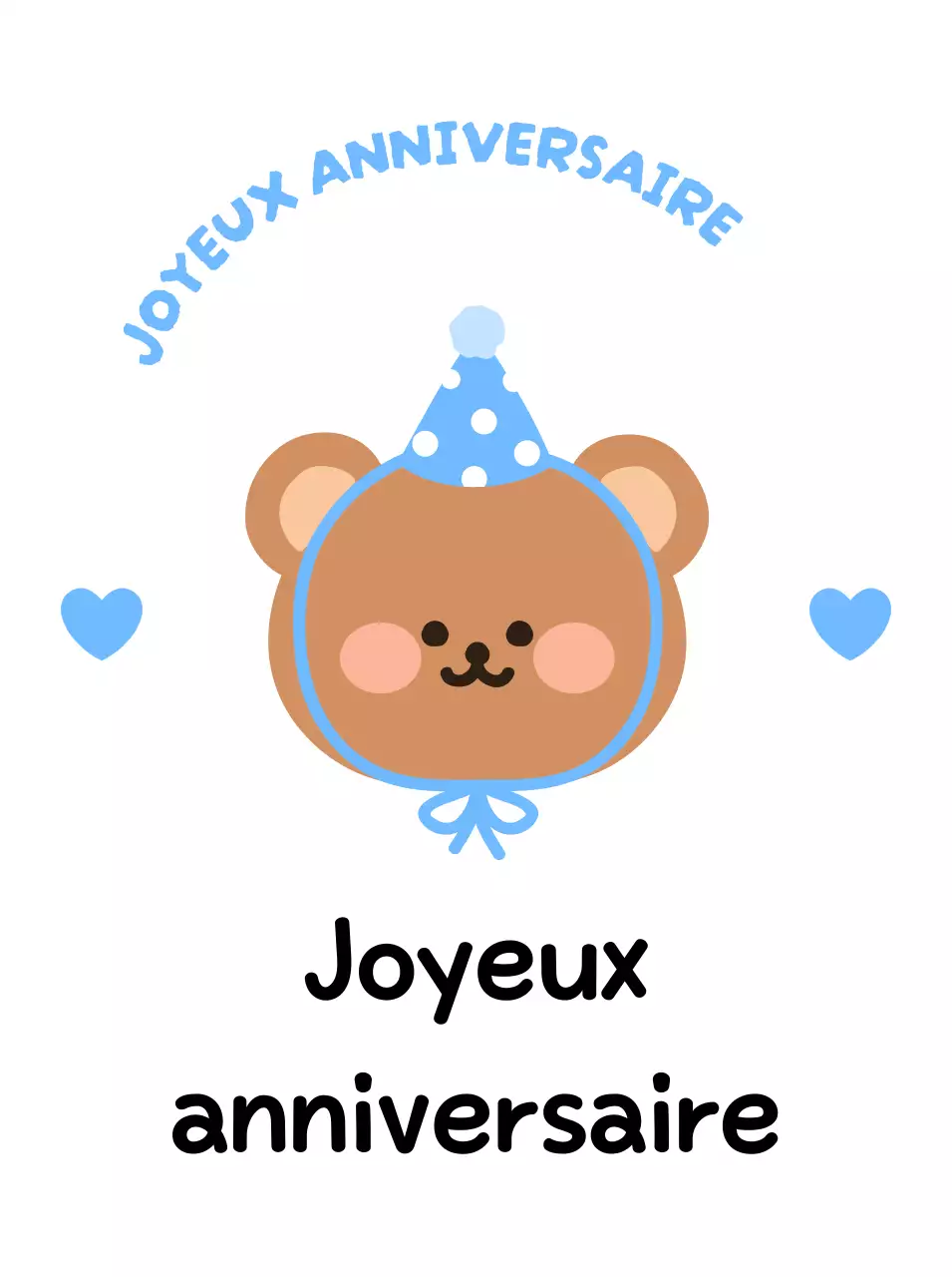 Célébration d'anniversaire de bébé bleu ciel