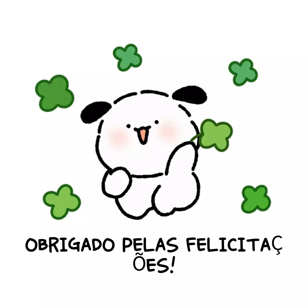 Meme de parabéns do bebê verde