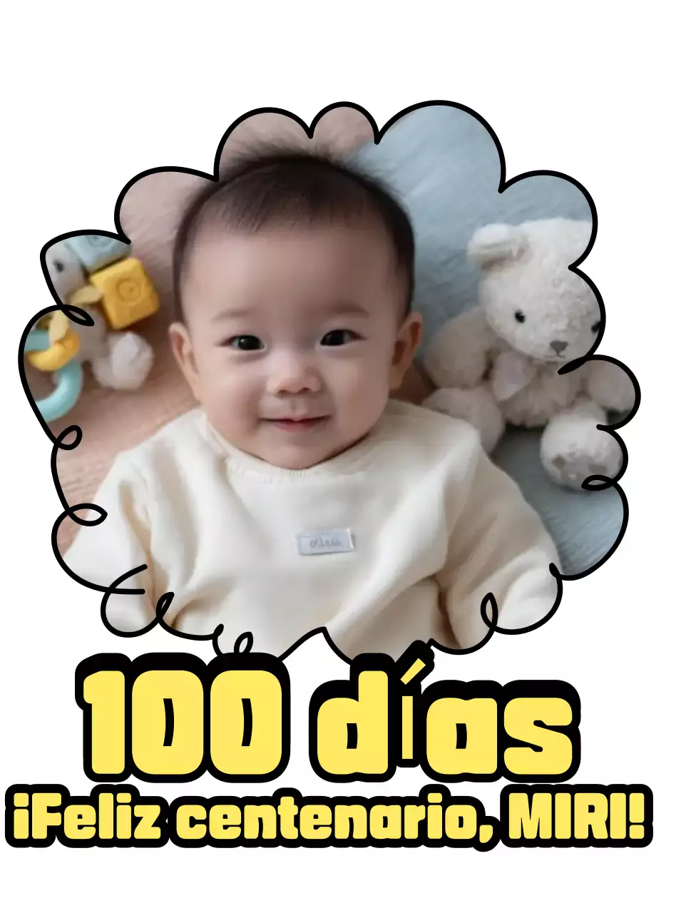 Festival de celebración del Bebé Baekil Azul Cielo