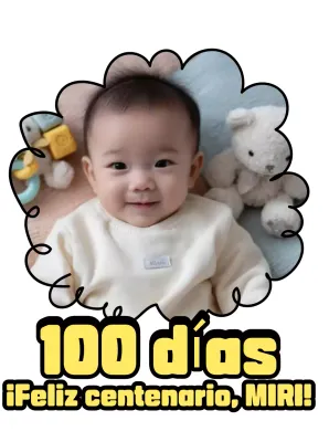 Festival de celebración del Bebé Baekil Azul Cielo