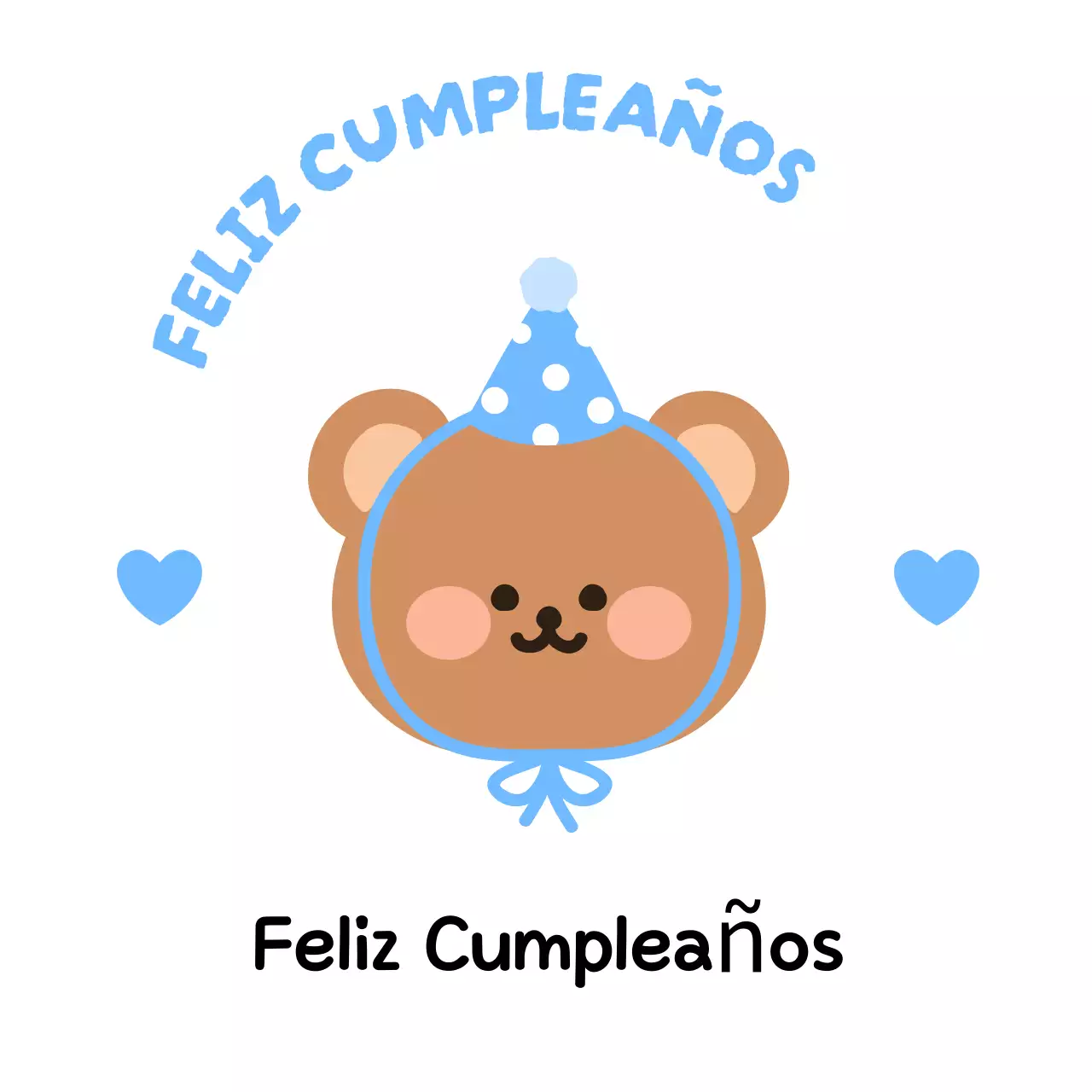 Celebración del cumpleaños del bebé azul cielo