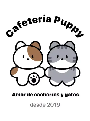 Lindo logotipo de cafetería negro