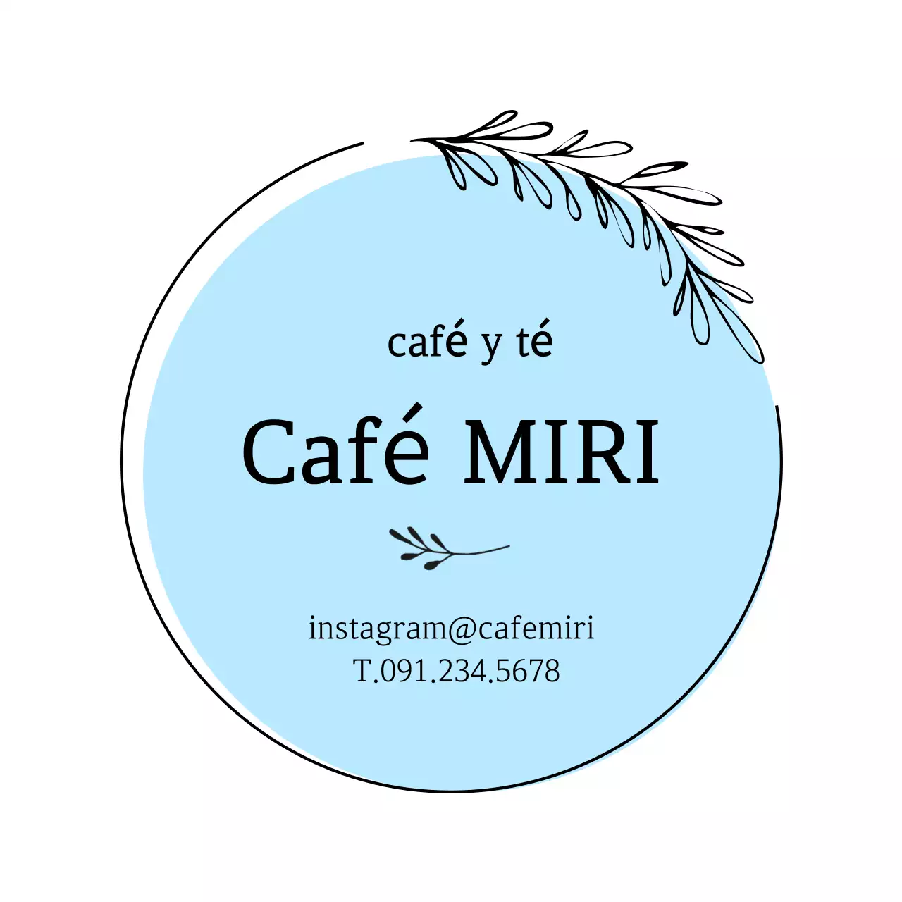 Promoción de Sky Blue Simple Cafe