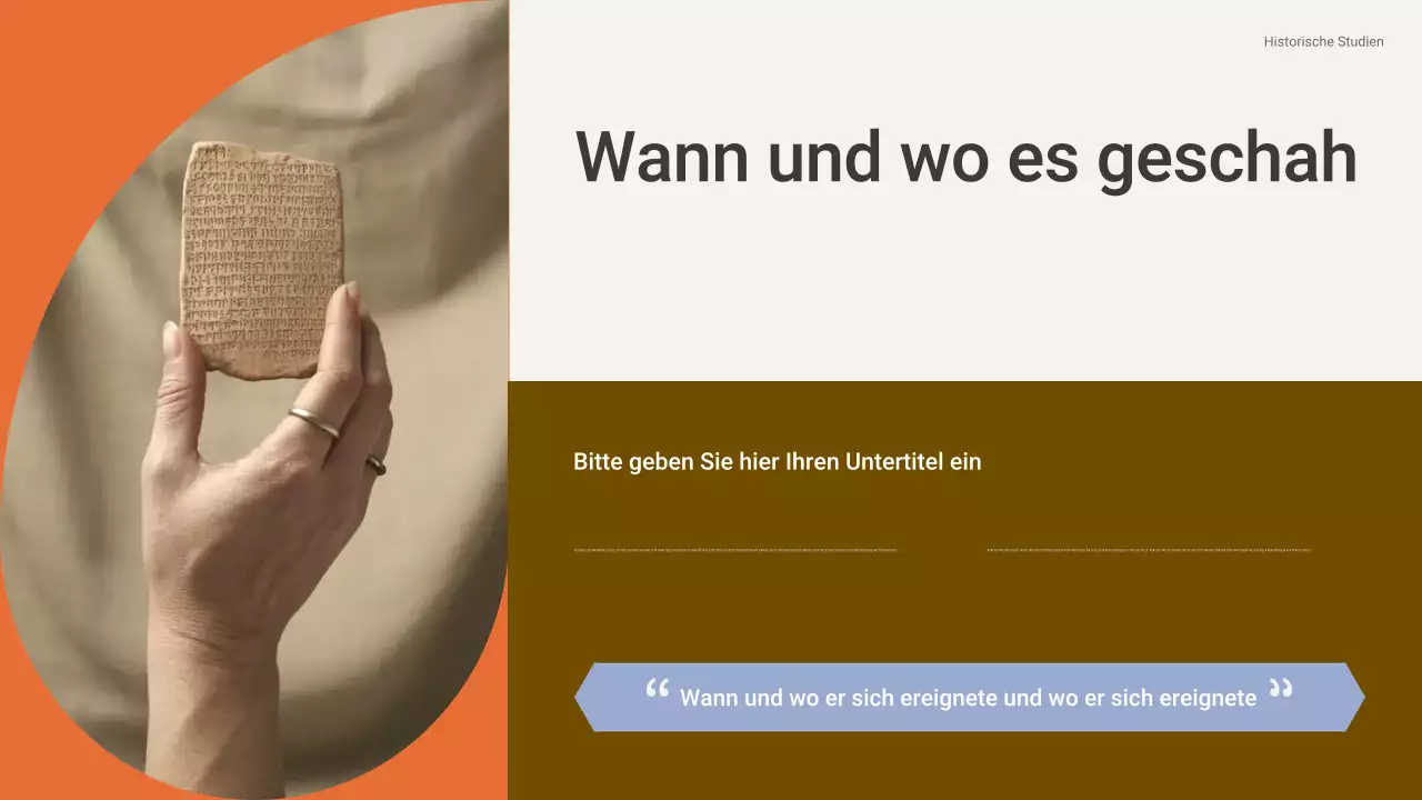 Brown Classic History Class Präsentation