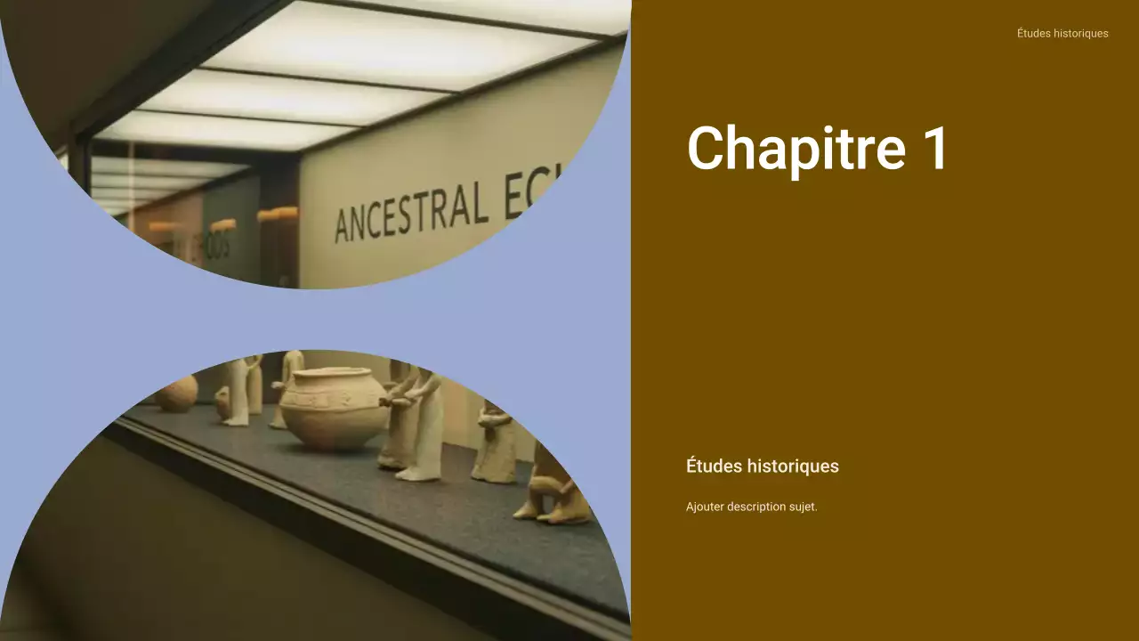 Présentation du cours d'histoire classique de Brown