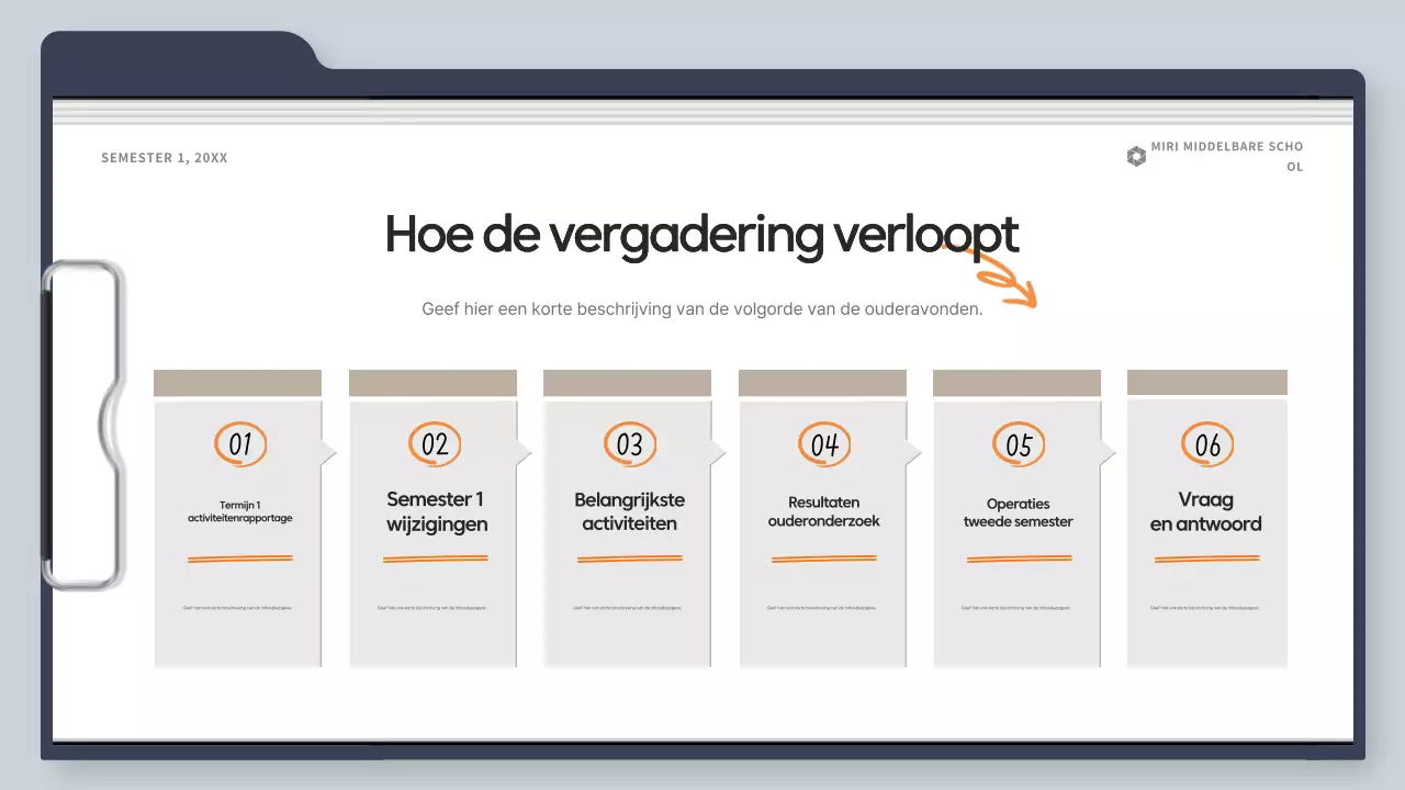Grijze eenvoudige trainingsgids
