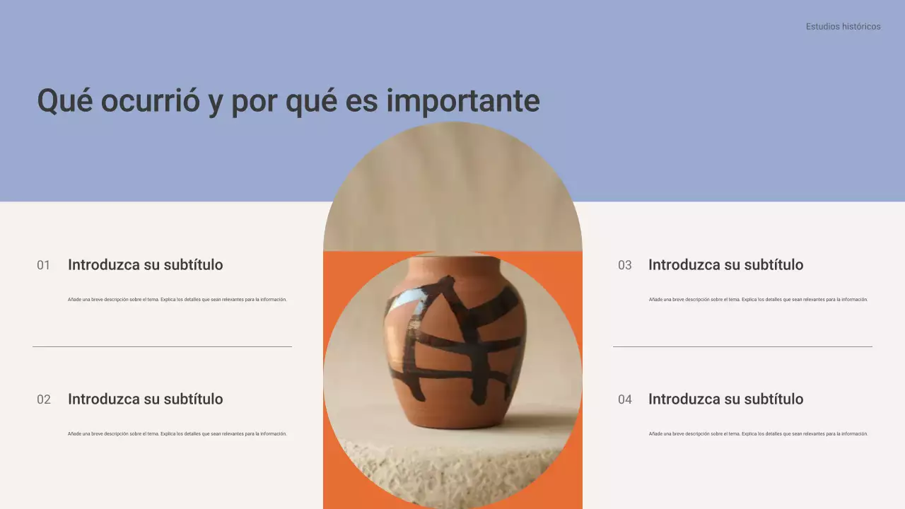 Presentación de la clase de historia clásica de Brown