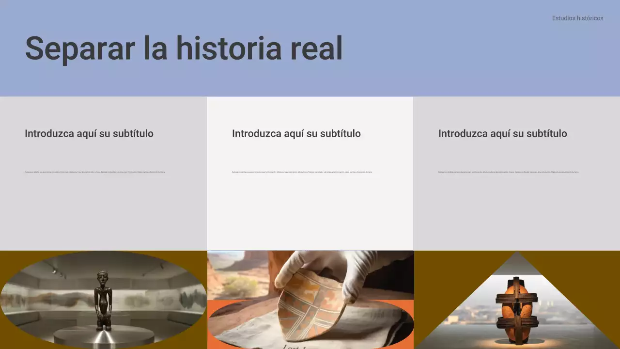 Presentación de la clase de historia clásica de Brown