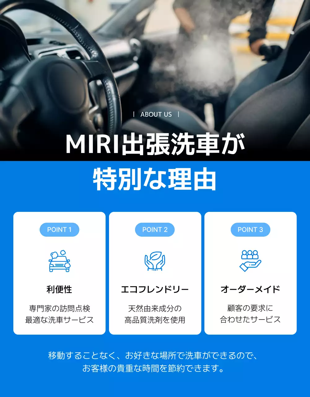 白 モダン 洗車 ポスター